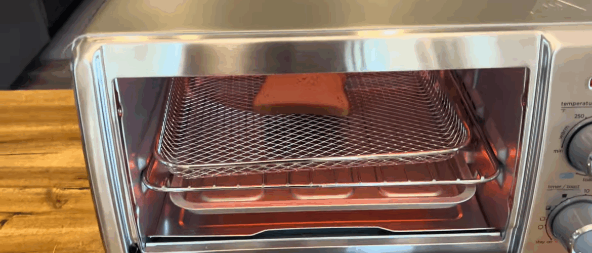 Baking in toaster oven