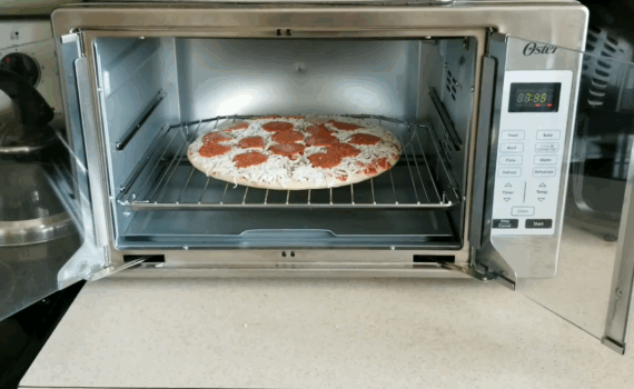 Can you cook a frozen pizza in a toaster oven