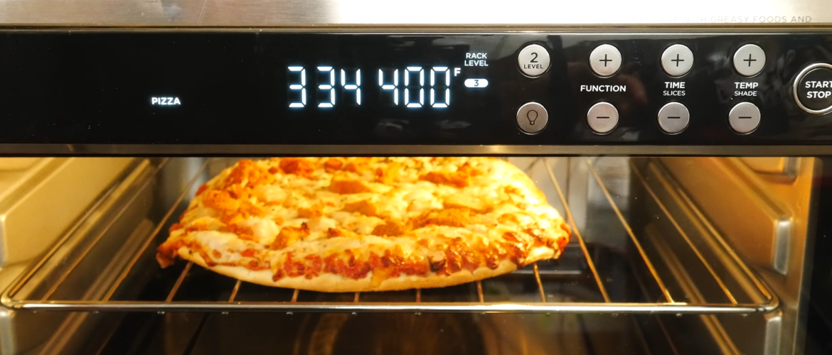 Frozen pizza in air fryer toaster oven