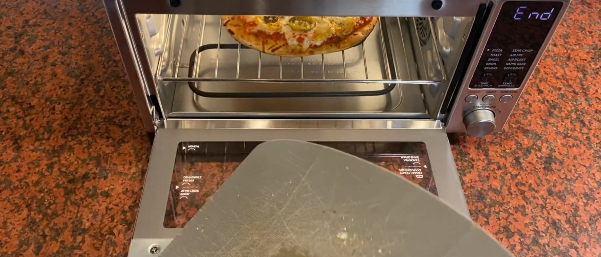 Mini pizza in toaster oven